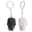 Black & White Skull Keyring - Gift Arch