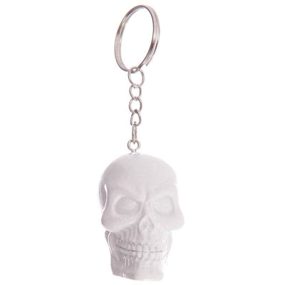 Black & White Skull Keyring - Gift Arch