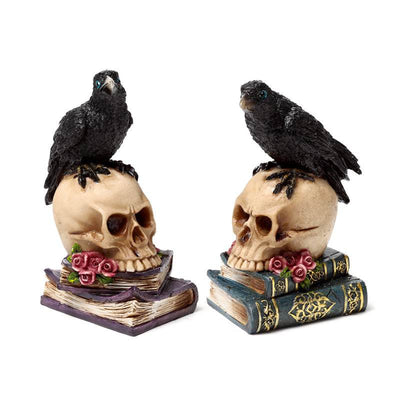 Crow Perched on Skull & Books - Gift Arch