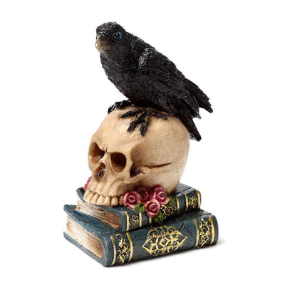 Crow Perched on Skull & Books - Gift Arch