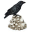 Crow Standing on Pile of Skulls Ornament - Gift Arch