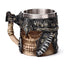 Decorative Axe Handle Armoured Skull Tankard - Gift Arch