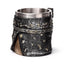 Decorative Axe Handle Armoured Skull Tankard - Gift Arch
