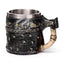 Decorative Axe Handle Armoured Skull Tankard - Gift Arch