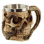 Decorative Bronze Octopus Skull Tankard - Gift Arch