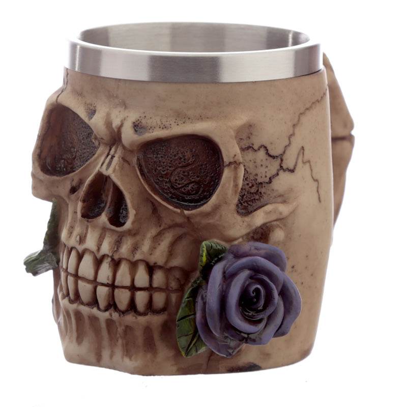 Decorative Skulls and Roses Tankard - Gift Arch