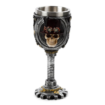 Decorative Steampunk Skull Goblet - Gift Arch