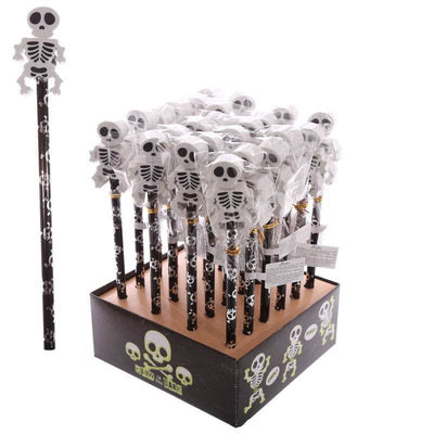 Fun Skeleton Pencil & Eraser Topper - Gift Arch