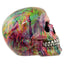 Rainbow Marble Effect Skull Ornament - Gift Arch