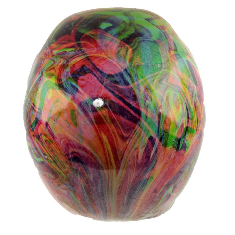 Rainbow Marble Effect Skull Ornament - Gift Arch