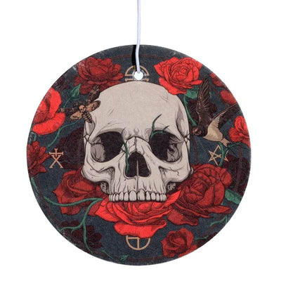 Raspberry Skulls and Roses Air Freshener - Gift Arch