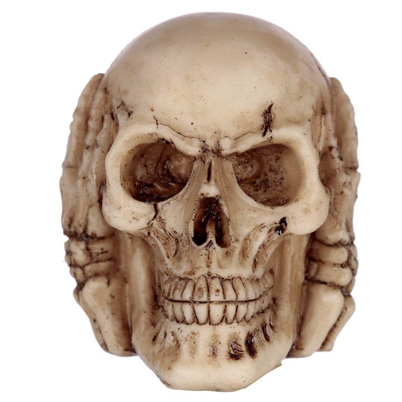 Set of 3 Small See No, Hear No, Speak No Evil Skulls - Gift Arch