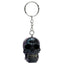 Skulls and Roses Dark Metallic and Gold Skull Keyring - Gift Arch