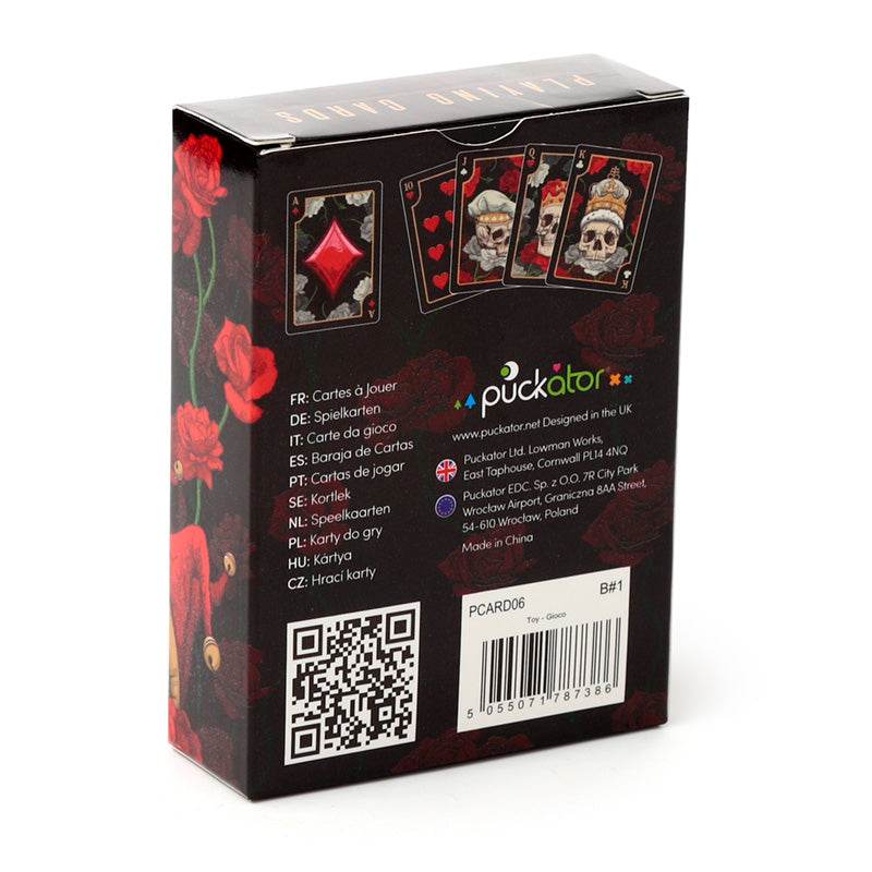 Skulls and Roses Standard Playing Card Deck - Gift Arch