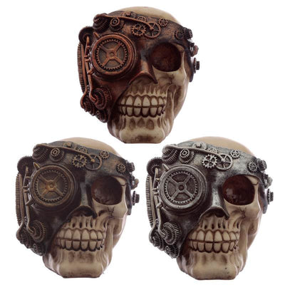 Steampunk Skull Head Ornament - Gift Arch