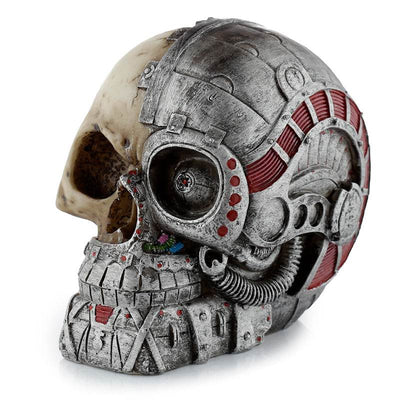 Steampunk Style Skull Half Robot Head - Gift Arch
