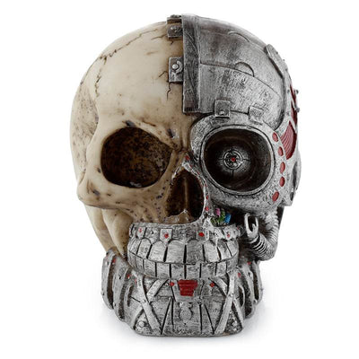 Steampunk Style Skull Half Robot Head - Gift Arch