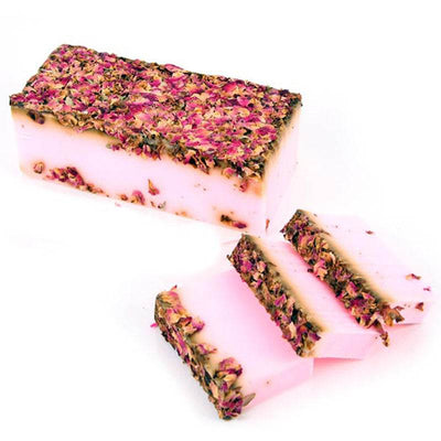 Rose & Rose Petals Handmade Soap Loaf - Gift Arch