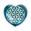 Carved Soapstone Chakra Heart Flower of Life Ashcatcher Incense Stick Burner - Gift Arch