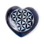 Carved Soapstone Chakra Heart Flower of Life Ashcatcher Incense Stick Burner - Gift Arch