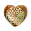 Carved Soapstone Chakra Heart Flower of Life Ashcatcher Incense Stick Burner - Gift Arch