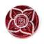 Carved Soapstone Chakra Round Ashcatcher Incense Stick Burner - Gift Arch
