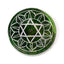Carved Soapstone Chakra Round Ashcatcher Incense Stick Burner - Gift Arch