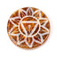 Carved Soapstone Chakra Round Ashcatcher Incense Stick Burner - Gift Arch