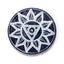 Carved Soapstone Chakra Round Ashcatcher Incense Stick Burner - Gift Arch
