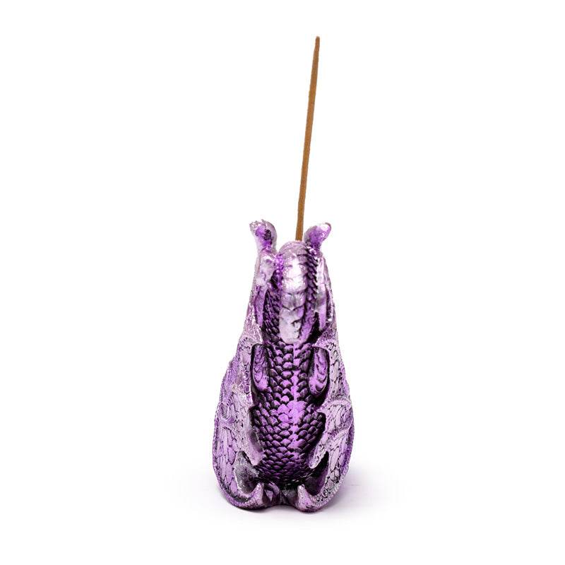 Enchanted Nightmare Crystal Orb Wing Shaped Ashcatcher Incense Stick Burner - Gift Arch