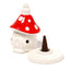 Fairy Toadstool House Ceramic Incense Cone Burner - Gift Arch