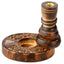 Flower Garden Carved Mango Wood Backflow Incense Burner - Gift Arch