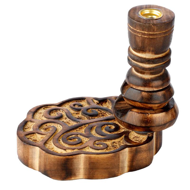Happy Tree Mango Wood Backflow Incense Burner - Gift Arch