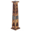 Mango Wood Ashcatcher Incense Tower Burner with Elephant Inlay - Gift Arch