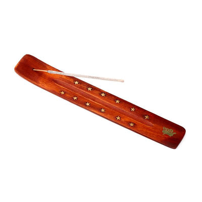Mango Wood Fairy Ashcatcher Incense Sticks Burner - Gift Arch