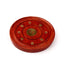 Mango Wood Round Ashcatcher Incence Burner with Yin Yang Inlay - Gift Arch
