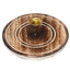 Mango Wood Round Flower of Life Ashcatcher Incense Burner - Gift Arch