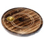 Mango Wood Round Hamsa Ashcatcher Incense Burner - Gift Arch
