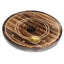 Mango Wood Round Hamsa Ashcatcher Incense Burner - Gift Arch