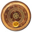 Mango Wood Round Pentagram Ashcatcher Incense Burner - Gift Arch