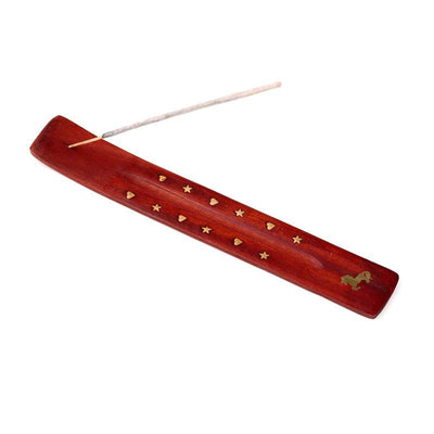 Mango Wood Unicorn Ashcatcher Incense Sticks Burner - Gift Arch