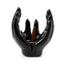 Mantric Hands/Tarot Hands Palms Open Incense Cone Burner - Gift Arch