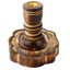 Om Carved Mango Wood Backflow Incense Burner - Gift Arch