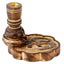 Om Carved Mango Wood Backflow Incense Burner - Gift Arch