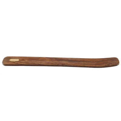 Sheesham Wood Ashcatcher Incense Stick Burner with Pale Wood Inlay - Gift Arch