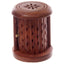 Sheesham Wood Carved Barrel Incense Cone Burner with Door - Gift Arch
