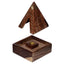 Sheesham Wood Pyramid Incense Cone Burner Box with Elephant - Gift Arch