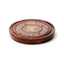Sheesham Wood Round Ashcatcher Incence Burner with Butterfly Inlay - Gift Arch