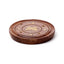 Sheesham Wood Round Ashcatcher Incence Burner with Butterfly Inlay - Gift Arch