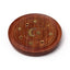 Sheesham Wood Round Ashcatcher Incence Burner with Moon & Stars Inlay - Gift Arch
